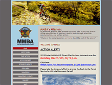 Tablet Screenshot of montanamountainbikealliance.com